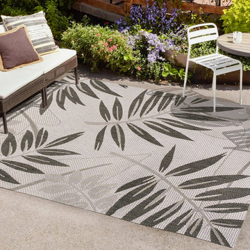 Havana Tropical Palm Leaf Indoor/outdoor Area Rug